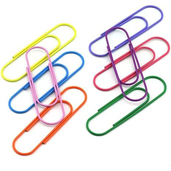 30 store, søde 4-tommer papirclips