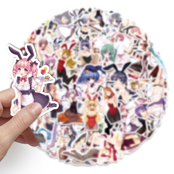 Sexy Anime Girl Stickers Pvc Vanntett Stickerscute Vannflaske Bærbar PC Reise