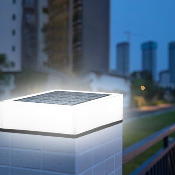 Solcelled Lygtepæl LED Forlygte Vandtæt Moderne Solcellelampe