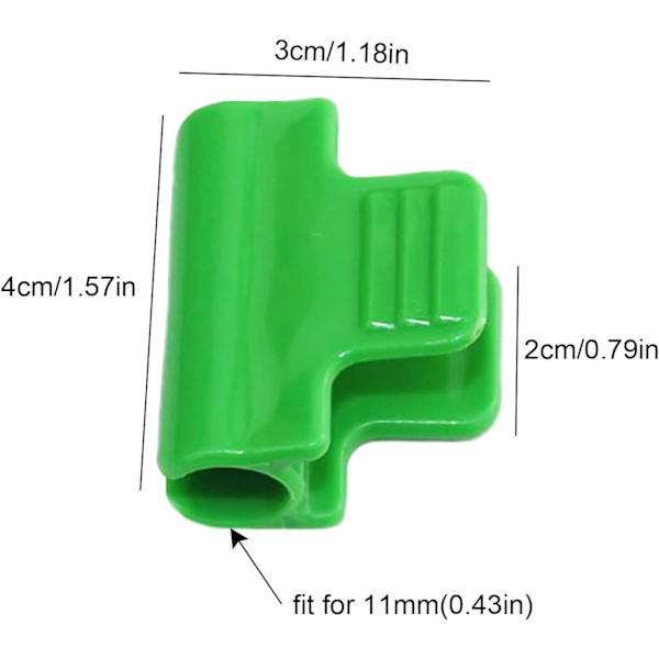 30 drivhusklemmer for drivhusfester 11mm drivhusklips plante