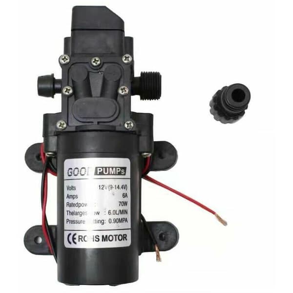 DC 12V Högtrycksmembranvattenpump Självprimning Elektrisk P
