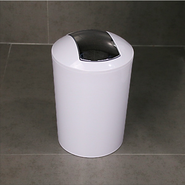 Badrumssopkorg, Liten badrumssopkorg, Svänglock, 6,5L Kapacitet, Un