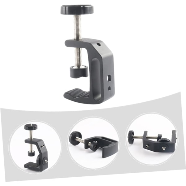 3PCS aluminiumlegering fast skrivbordsfixtur fast blixtkamera stativ fotog