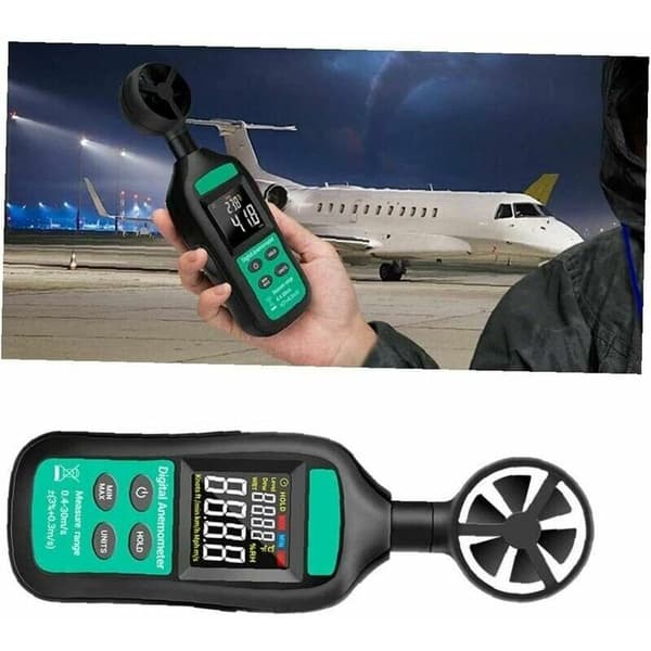 Vindhastighetsmätare, digital anemometer, hög precision