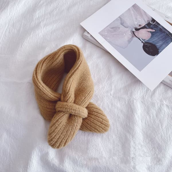 Julegaver Barnas Rørskjerf Vinter Solid Gutter Jenter Skjerf Barn Komfortabel Baby Skjerf, Khaki, 70*8cm