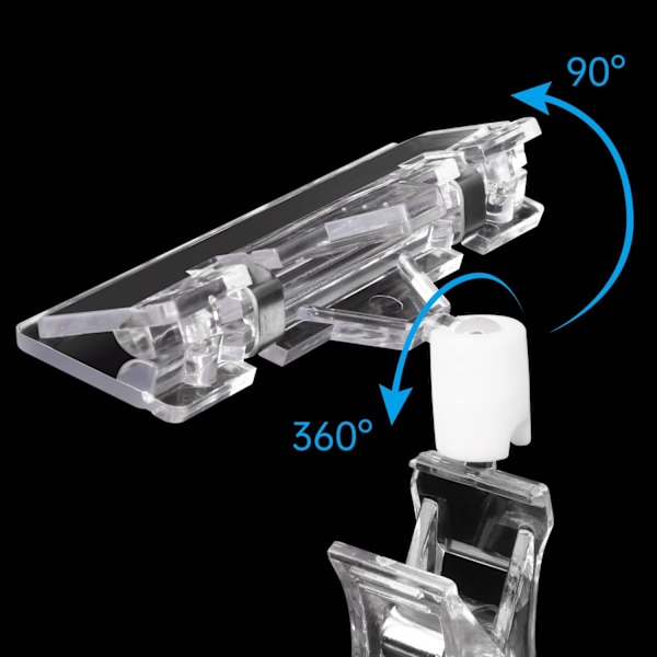 10 stk. Roterende Prislappholder, Roterende Plast Slakter Prislapp for Kort, Bakeri Etikettbase, 11*8cm