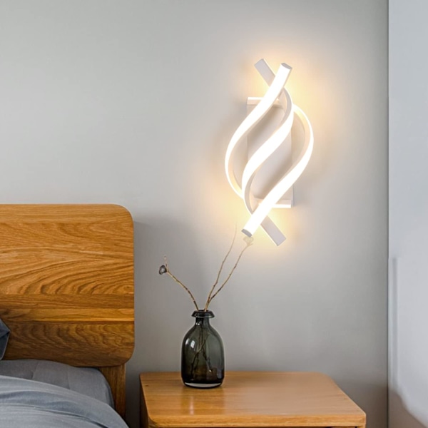 LED indendørs væglampe, 16W moderne væglampe, akrylbelysningsarmatur til stue soveværelse hall trappe, 30*11,5cm