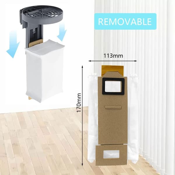 10-pack dammsugarpåsar för Xiaomi Roborock T7S T7S Plus S7 S7 Plus