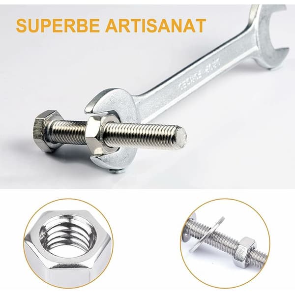 M2 M2.5 M3 M4 M5 M6 M8 Låsemutter Assortert Sett, 304 Rustfritt Stål