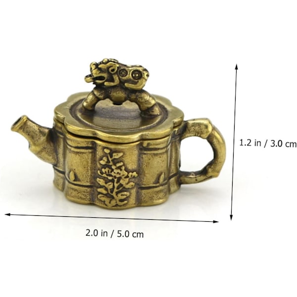 Hemdekoration Miniatyrfigur Prydnad Fengshui Mini Prydnad Tibetansk Buddhistisk Prydnad Koppar Vattenkanna Religiös Prydnad Tibetansk Prydnad Statyett Prydnader
