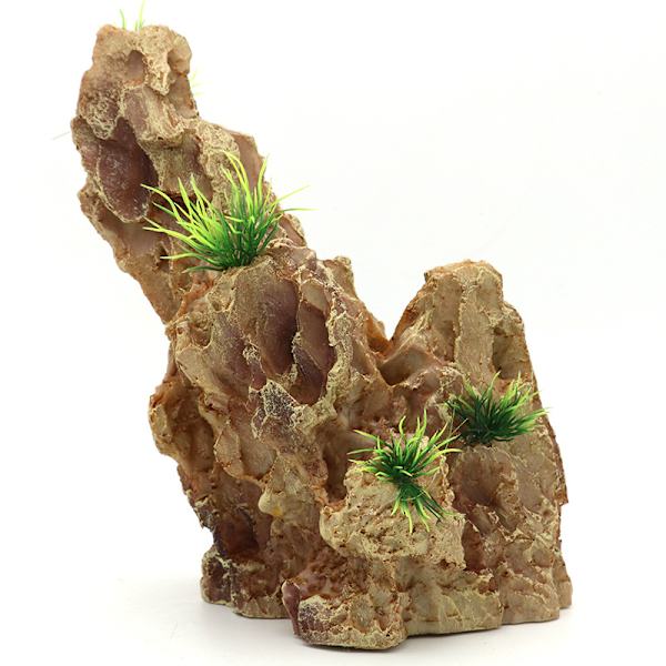 Akvarie Dekoration Bjerg, Harpiks Fisk Tank Skjul Rock Ornamen