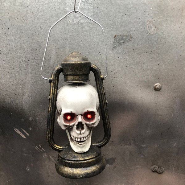 Lanterne, Led Night Light Dekorativ Skull Lanterne