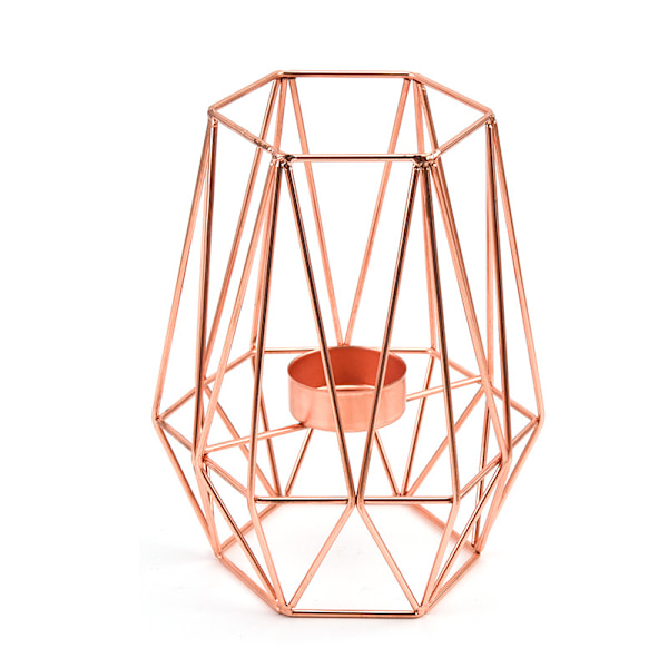 Aromaterapi Oljebrenner Aromaterapi Oljebrenner Stearinlys Deodorant Fuktighetsskapende Geometrisk Keramikk Essensiell Olje Lysestake Hjemmekontor Dekorasjon (Rosegull)