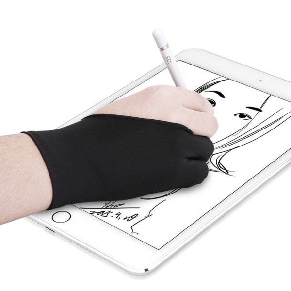 4-pak tegnehandsker til grafiktablet Kunstnerhandske Anti-fouli
