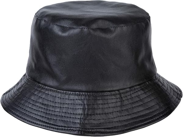 Vinter PU skinnlue for kvinner og menn