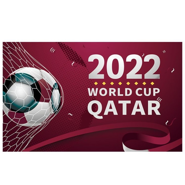 Qatar Fotball Banner 180*110cm 2022 VM Bakgrunnsbanner