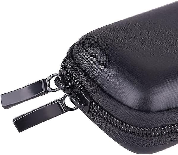 Sort, stift etui i sort, hård skal, etui til administrative penne