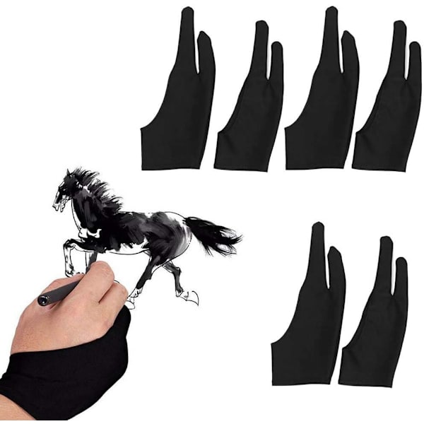 6 st konstnärsritningshandskar Antifouling Graphics Tablet Glove Int