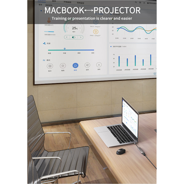 USB C -keskitin, USB C -sovitin MacBookille, 6-in-1 USB Type-C - HDMI 4K -moniporttikeskitin, yhteensopiva Type-C -kannettavien, kuten MacBook Pron, Dell XPS:n ja Chromebookin kanssa