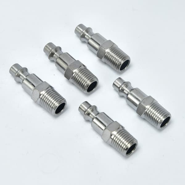 1/4 Han Quick Connect Fitting Teflon Konisk til Trykluft og Kompressorslangeforbindelse, 3-Dels Sæt