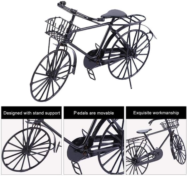 1:12 skala samleobjekt miniature cykel til dukkehus legetøj simula