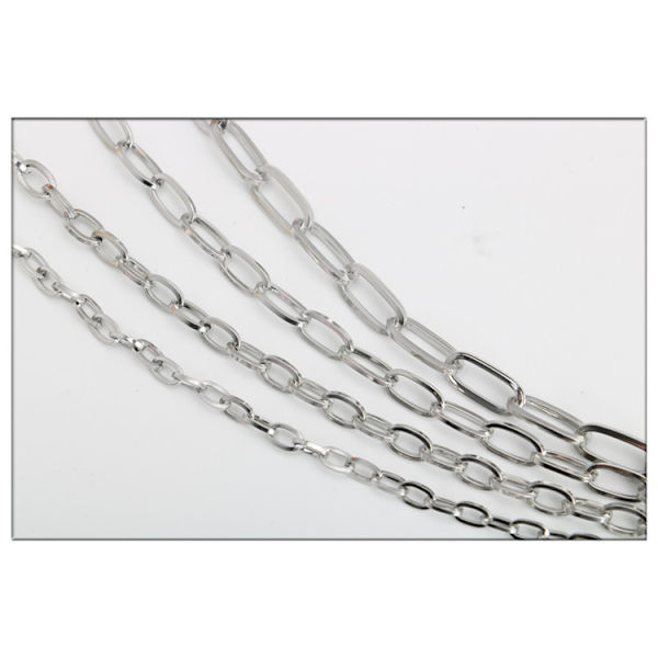 Paperclip-ketju naisille ja miehille, ketjun leveys 3,5 mm