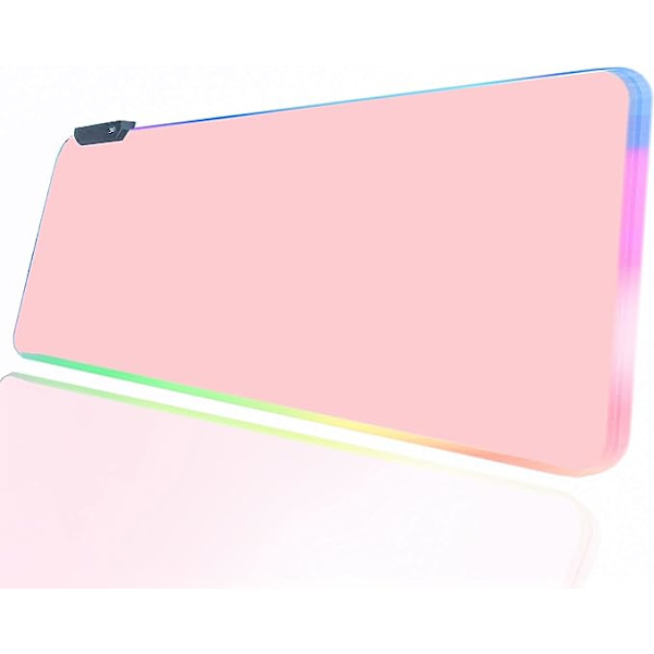 Pink RGB Gaming Mouse Pad 31.5x12 Tommer PC XL Stor Udvidet Glowi