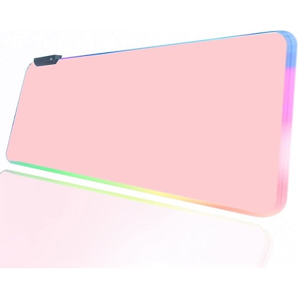 Rosa RGB Gaming Mouse Pad 31,5x12 tum PC XL Large Extended Glowi