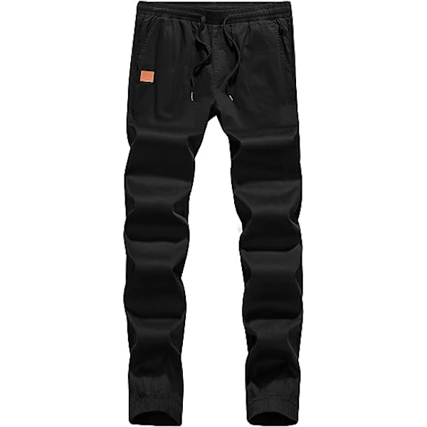 Herr Casual Joggers Byxor - Bomull Dragsko Chino Cargo Byxor H
