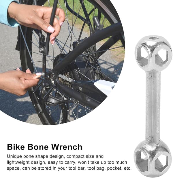 6-15mm Bærbar Cykel Nøgle, Anti-Rust Multifunktionel Hunde Knogle Hexago