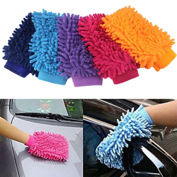 Mikrofiber Chenille Tvättvante för Biltvätt Absorberande, Chenille