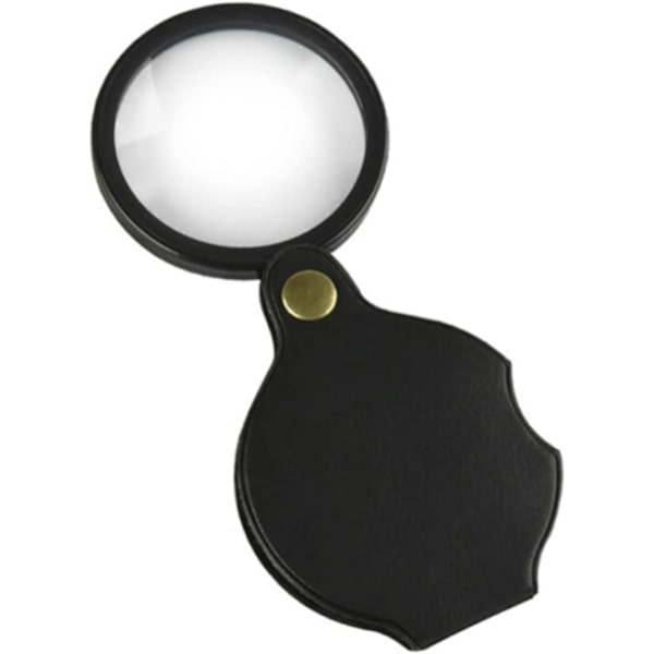 Lommelykt, 70mm 10X Mini sammenleggbar lupe med roterende L