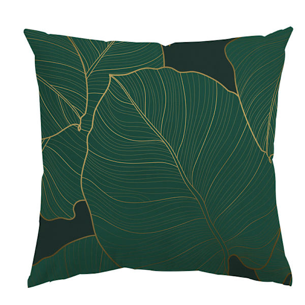 4 kpl tyynynpäälliset 45x45cm Lehtikuvio Neliön muotoinen koristeellinen Pi