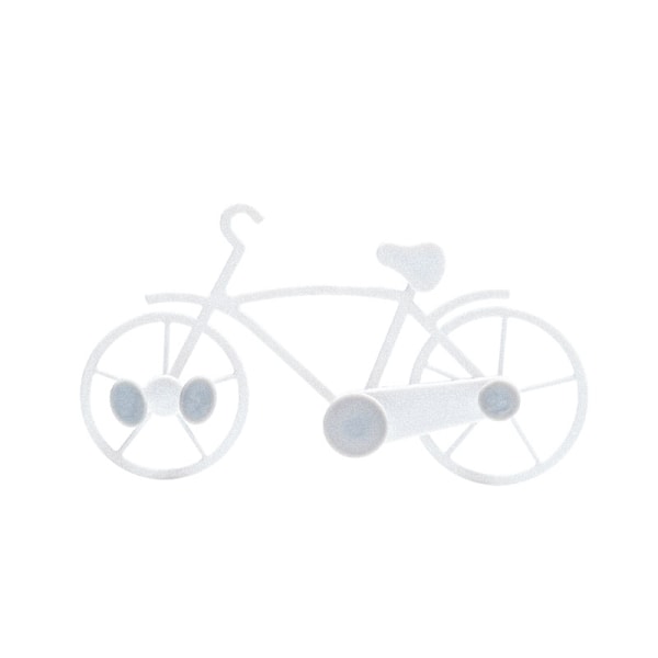 Cykelkrok Väggmonterad Klädhängare vit