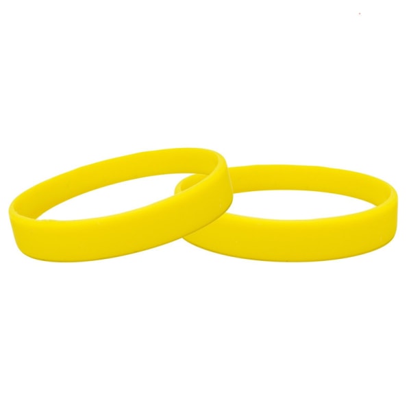 Silikone Armbånd Gummi Almindelig Genanvendelig Til Begivenheder Velgørenhed Mode Bånd, sæt med 10 stk. (10 forskellige farver)