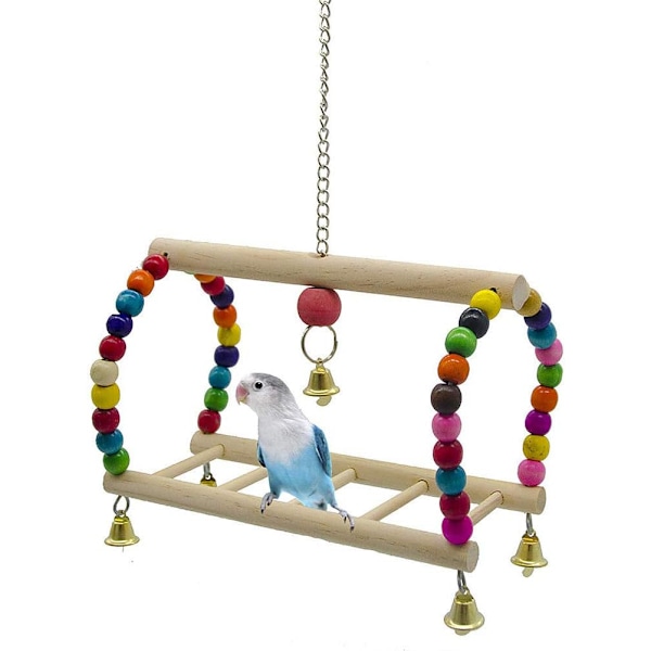 Budgie leksak fågelbur tillbehör fågel leksak budgie tillbehör papegoja T
