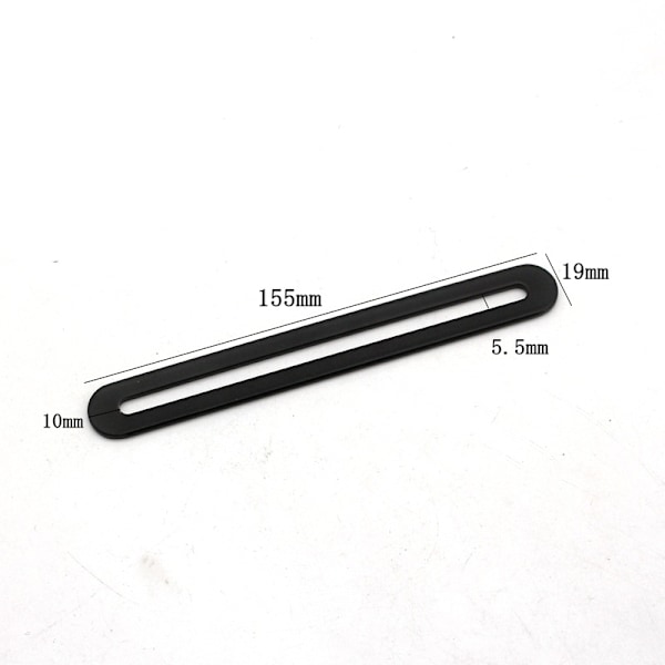 155 x 19mm Fastgørelsesben Sort Rustfrit Stål Fastgørelsesben Samlingsben til Reparation Forbindelse Møbler Beslag 4 STK (4, 155*19mm)
