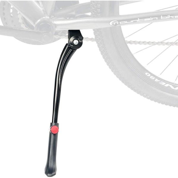 Bike Kickstands, Aluminum Alloy Adjustable Bike Stand with Non-Slip Rubber Foot, Bicycle Kickstand for MTB Road Bike