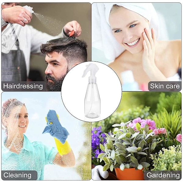 4 st 200 ml tomma sprayflaskor, plastväxter Vattensprayflaska för växter Blommor Rengöring