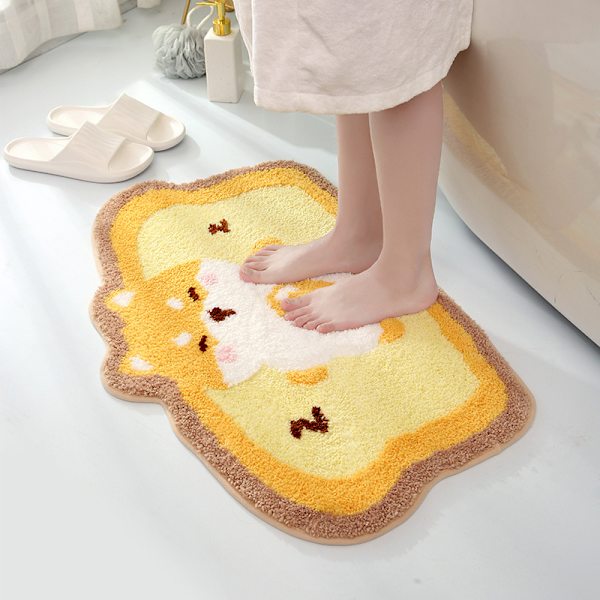 17,7'' x 25,5'' Suloinen kylpymatto Eläinmatto Superpehmeä Paahtoleipämatto Paksu Pehmeä Jalkamatto Vedenimeytys Liukumaton Matto Kylpyhuoneeseen ja Makuuhuoneeseen