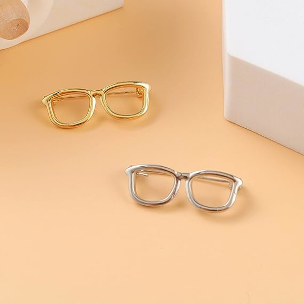 2pack Eyeglasses holder Brosch oftalmisk tekniker Present pins ey