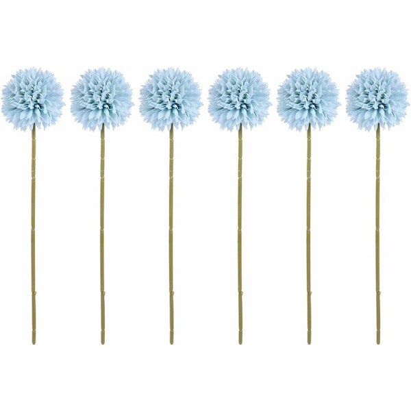 6 st konstgjorda maskrosblommor lökblomsterboll silkeshortensia bukett