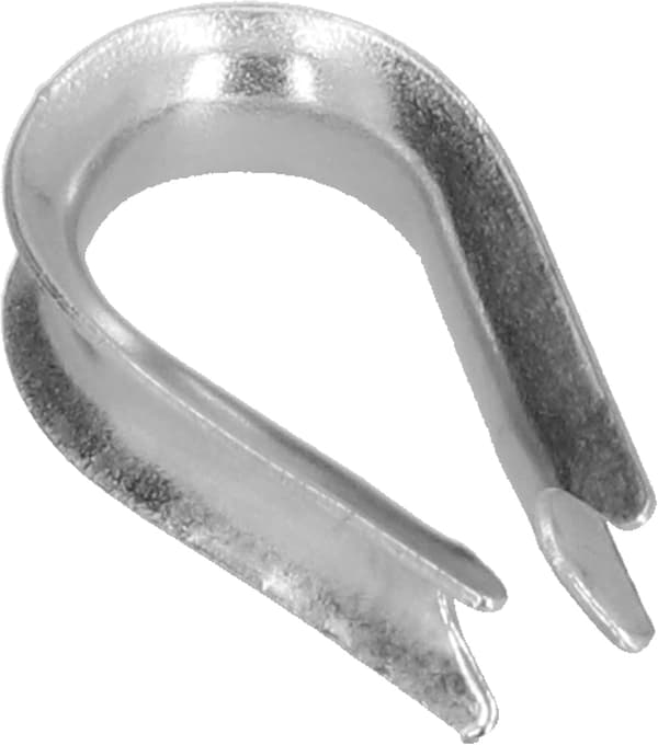 50 stk. Wire Rope Thimble Wire Rope Clips Rustfrit Stål Wire