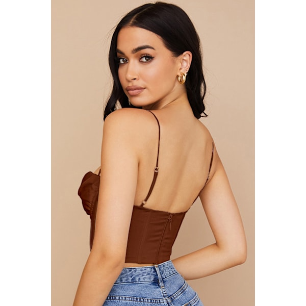Kvinders Silke Tank Top Damer Satin Fiskeben Camisole Silke Løs