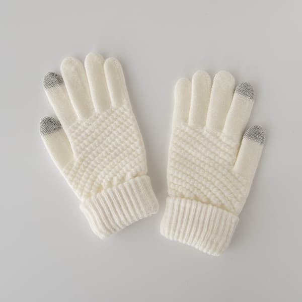 Unisex Kabelstrik Vinter Varme Anti-Slip Touchscreen Tekstning Handske