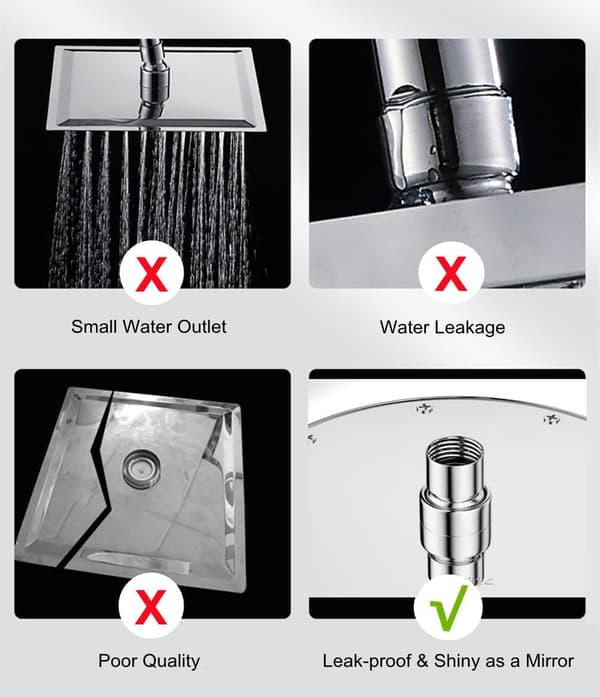 LED-dusjhode, LED-dusjhode med 7 farger, LED-regndusjhode, LED