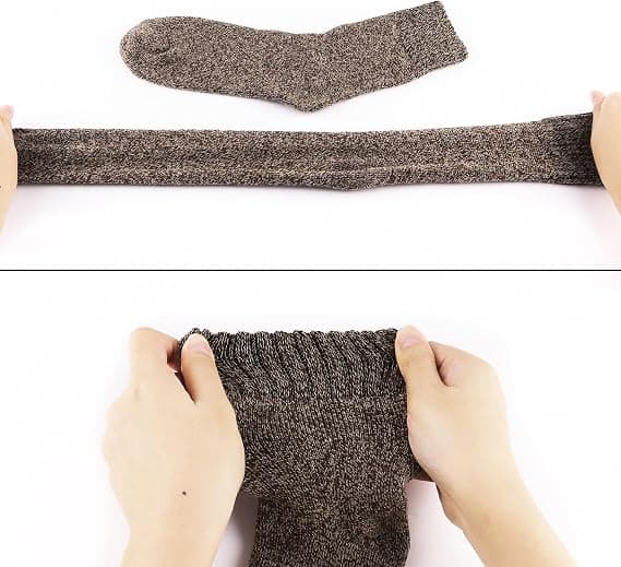 5-pack Varmfodrade Vinterstrumpor för Män - Tjocka, Varma, Termiska Stövlar - Perfekt Present till Pappa