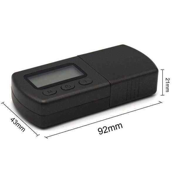 Digital Vågsadapter, Mini Digital Cell Vågsadapter, Vinyl Skivspelare Nål Noggrannhet 0,01g Spår Adapter Grammofon Nål Skiva Microgroove med Blå Ba