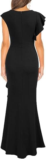 Dame Split Bodycon Havfrue Aften Cocktail Lang Kjole XL