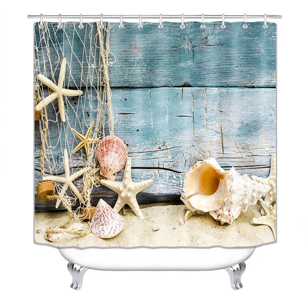 Duschdraperier, tyg Duschdraperi Foder Ocean Duschkabin C